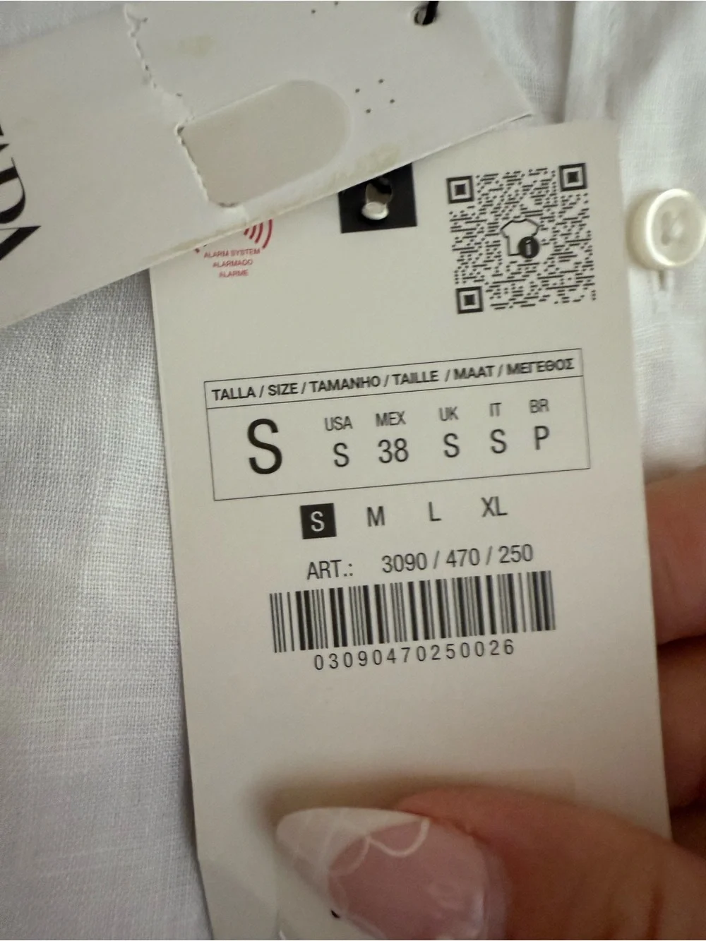 ZARA 100% LINEN SHIRT
